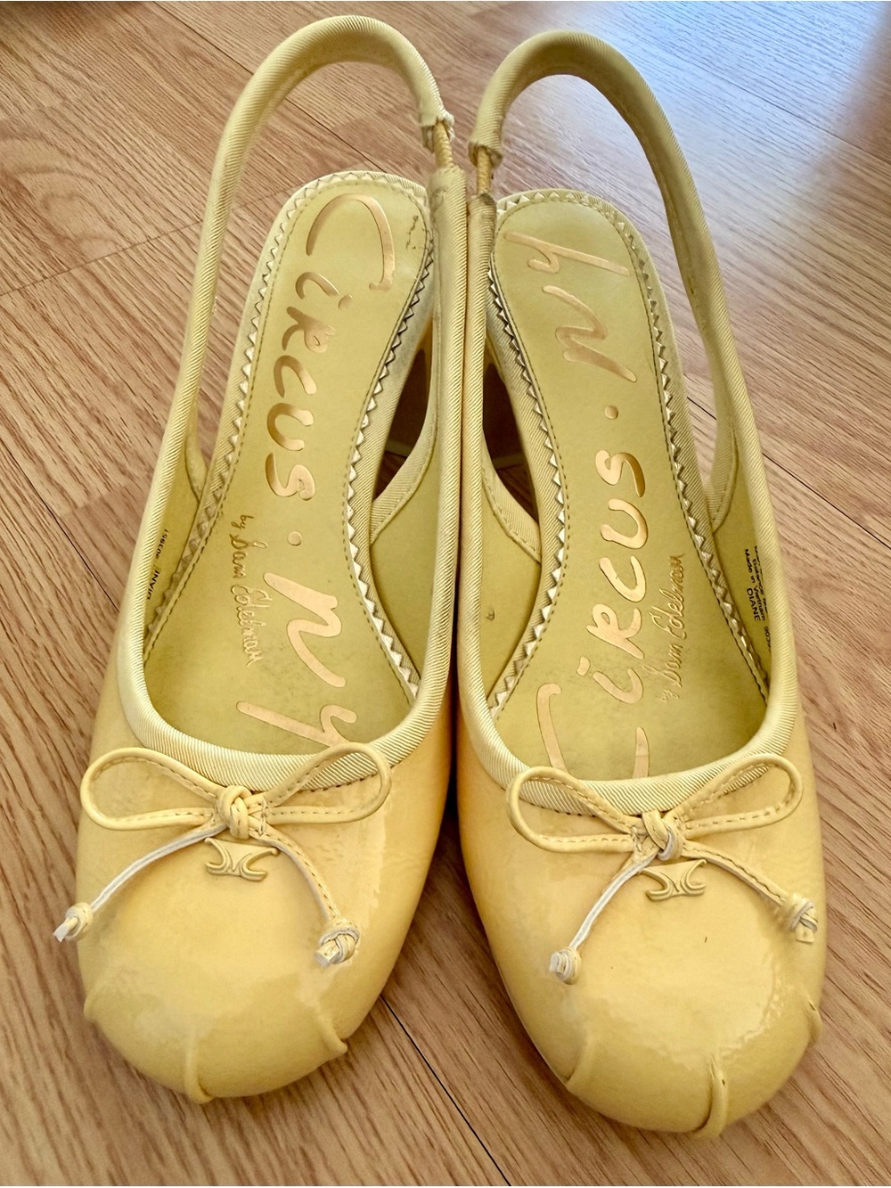 Circus NY by Sam Edelman Yellow Slingback Ballet Flat Heels